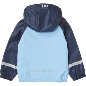 2021 Helly Hansen Kids Bergen Pu Set Da Pioggia 40360 - Navy